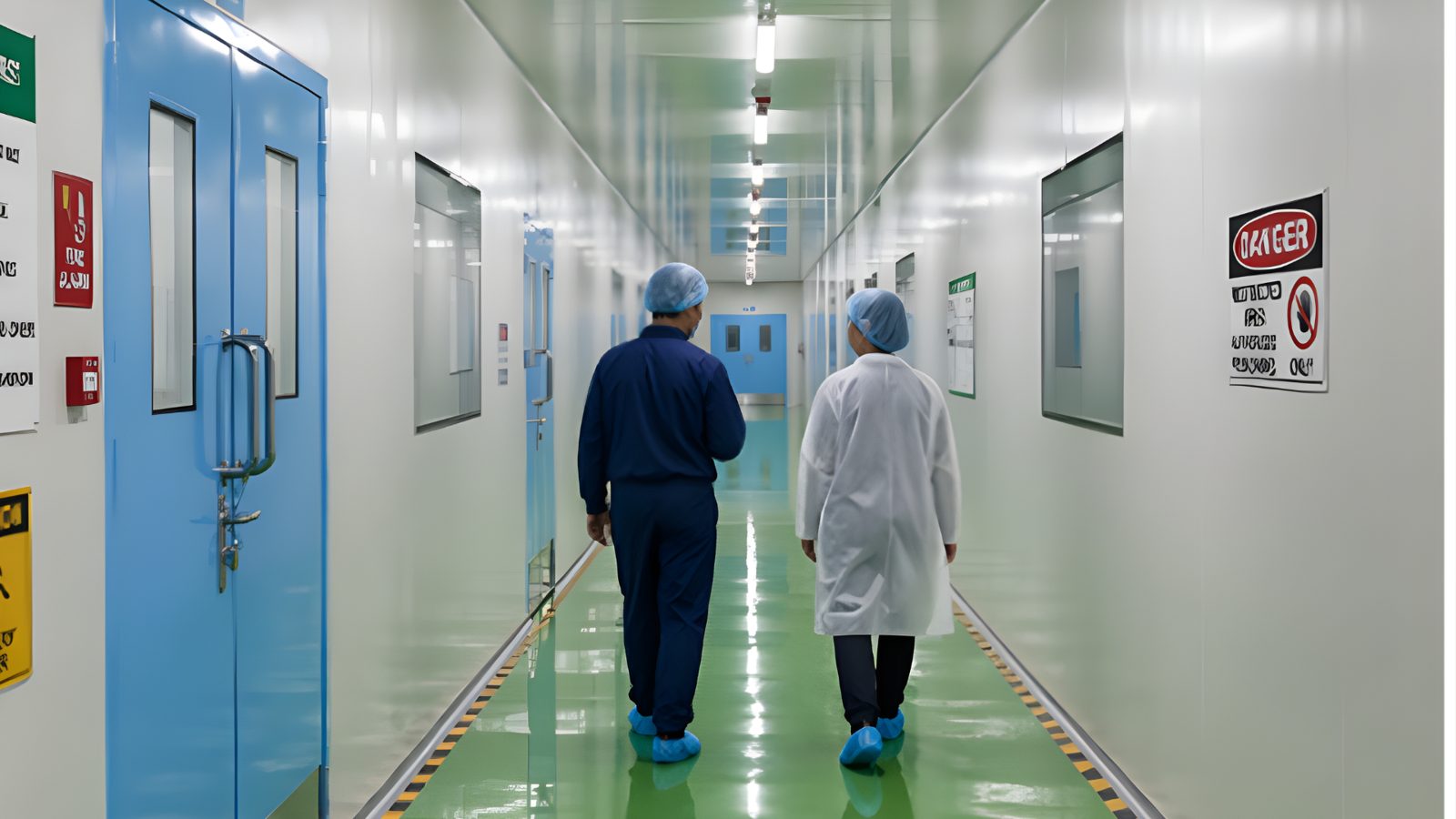 Cleanroom corridor