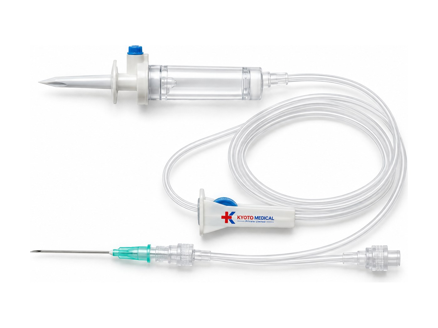 IV Set without Y Port, Luer slip, with needle 21G × 1½"