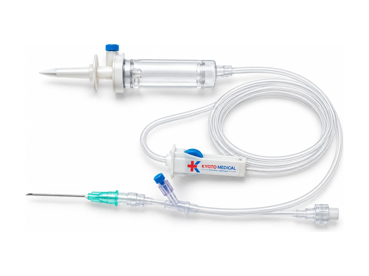 IV Set with Y Port, Luer slip, with needle 21G × 1½"